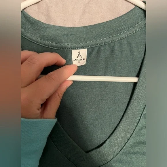 Short Sleeve T-Shirt Maxi Dress Flowy V-Neck Tiered Beach Vacation Sundress - Picture 6 of 8